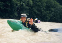 Hydrospeeding - with inflatable friend