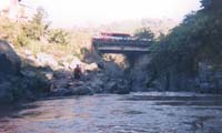 Put in of what turned out to be the dirtiest river either of us had ever paddled - the Upper Toachi