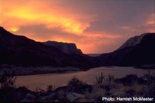 Sunset over the Omo River, Ethiopia