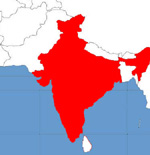 India Location Map